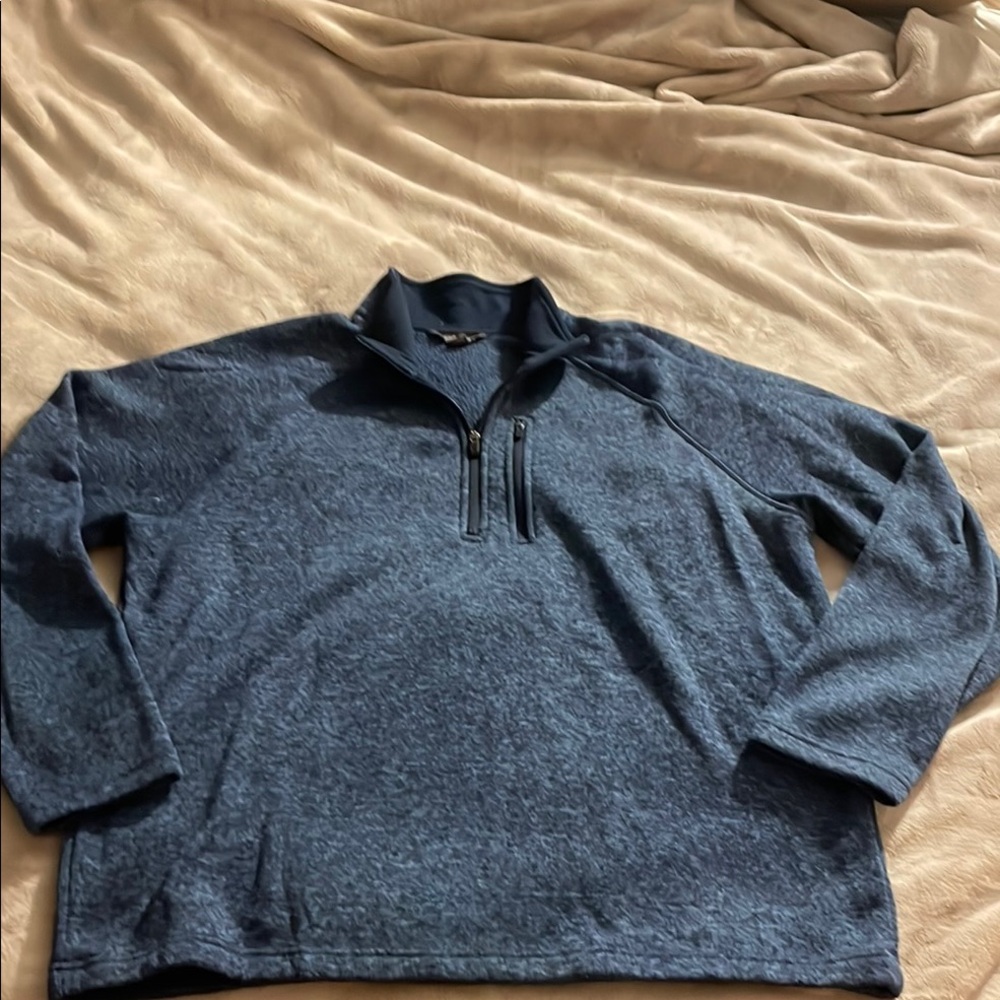 Men's Blue Quarter-Zip Sweater